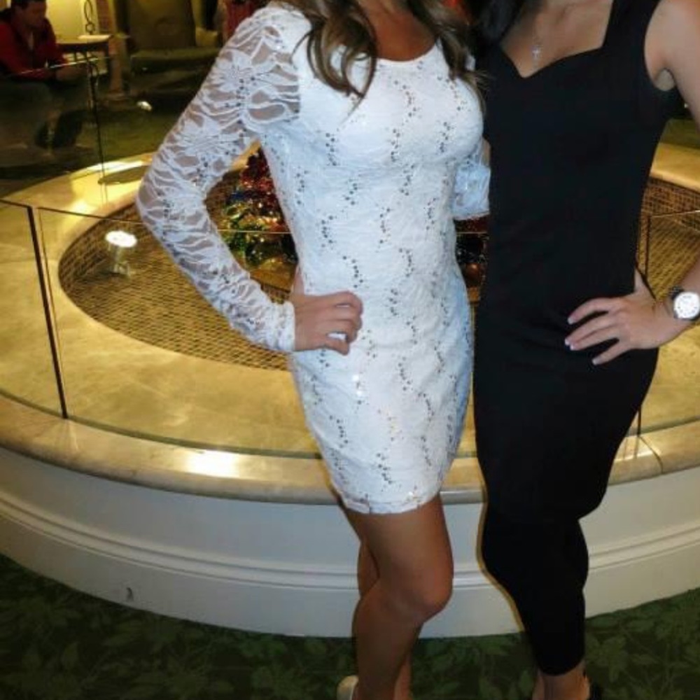 White lace dress